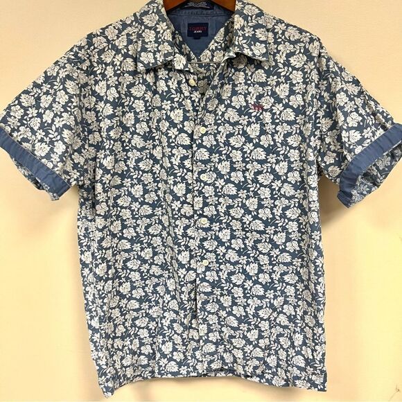 Tommy Jeans floral print button down. Size L - Picture 1 of 5